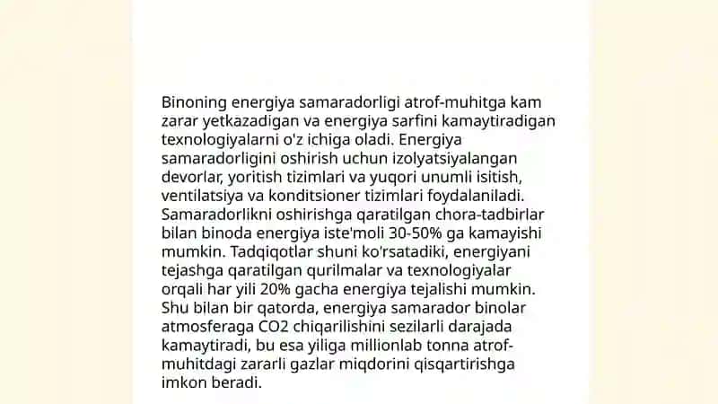 Binoning issiqlik balansi 4