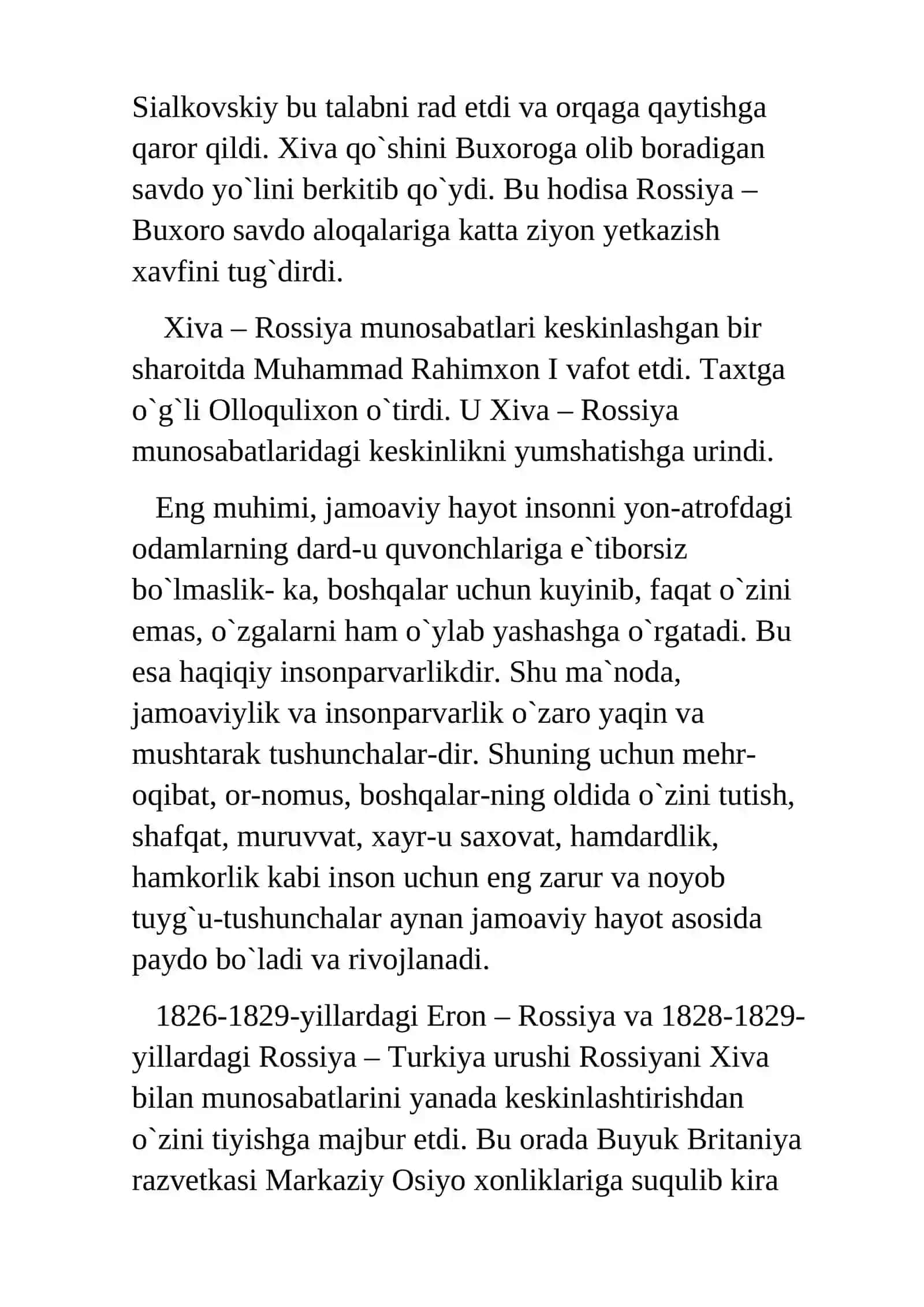 Xiva xonligining tashqi siyosati 4