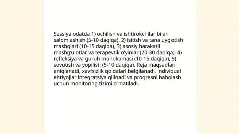 Harakatli guruhiy terapiya 4