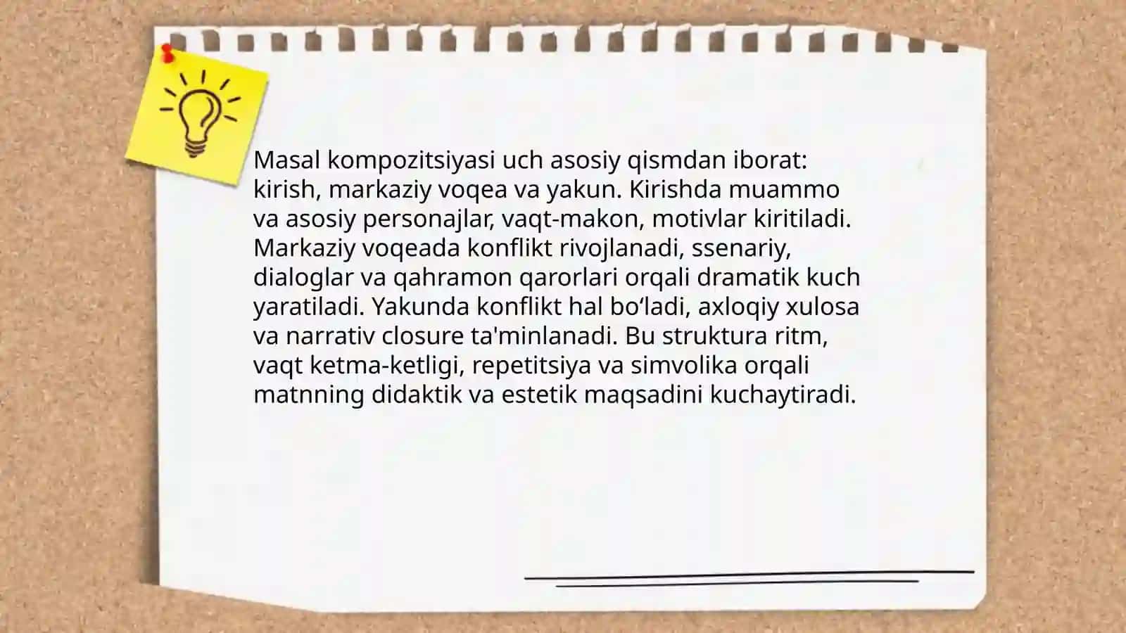 Masal matni tahlili 4