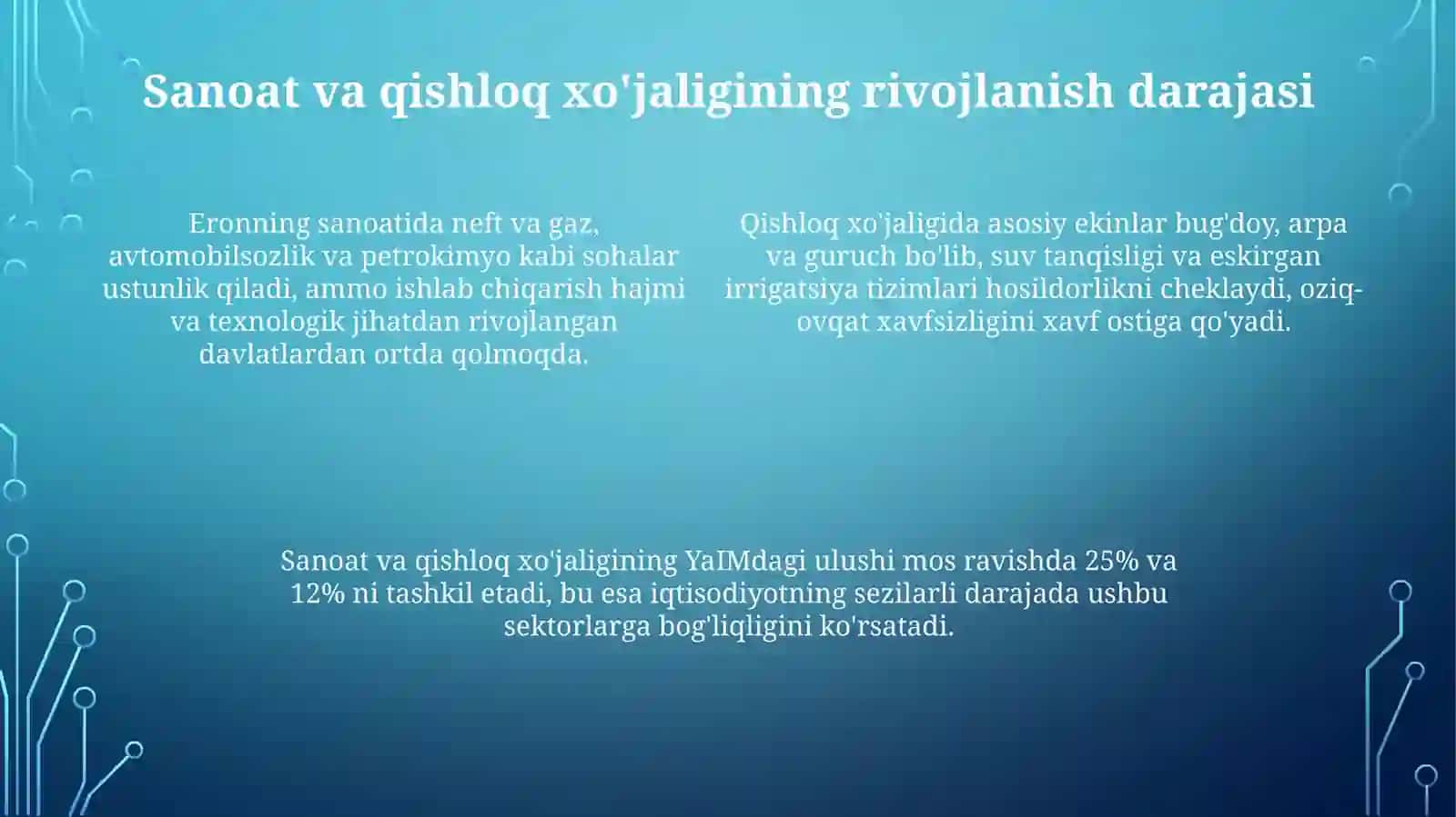 Eron rivojlanish va qaramlik arafasida 4