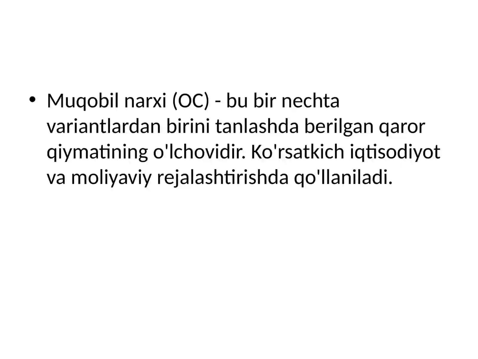 Ishlabchiqarish muqobilxarajatlari 4