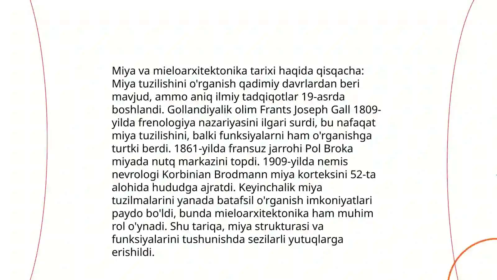 Miyacha sito va mieloarxitektonikasi 4