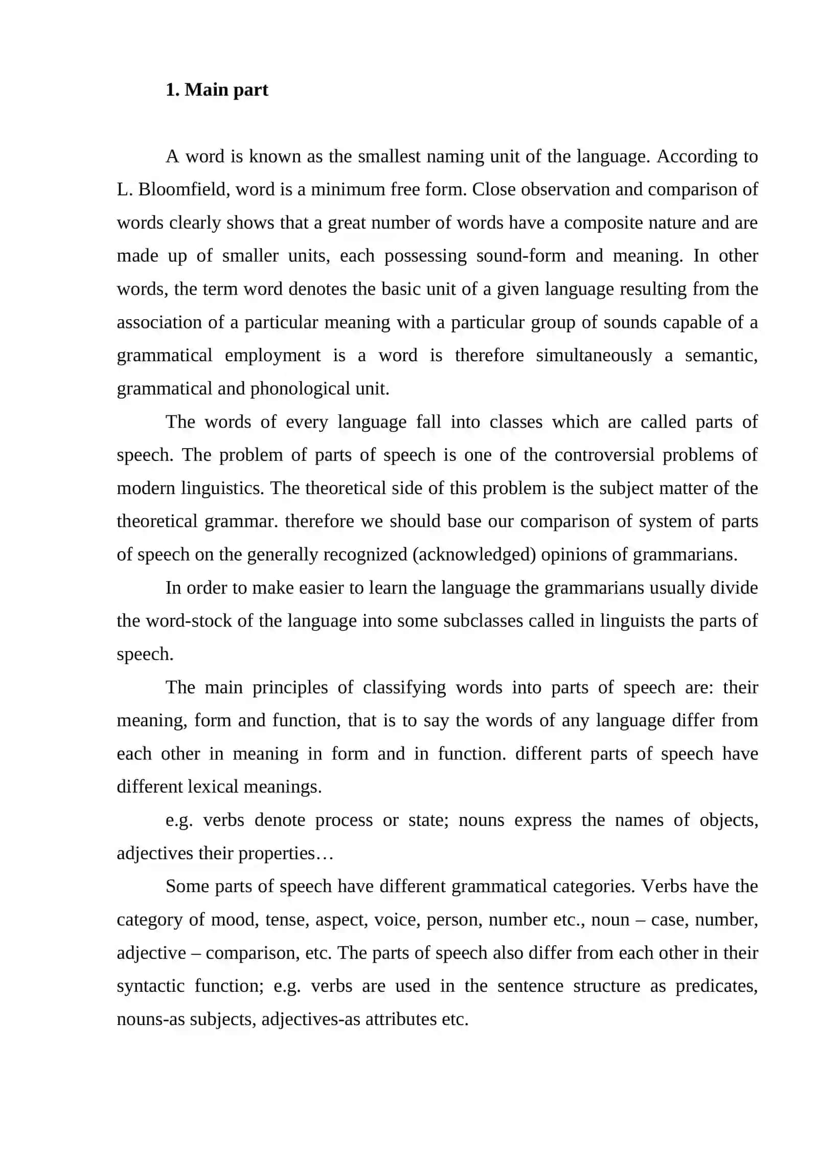 The comparative analysis of the typological categories of gender 4