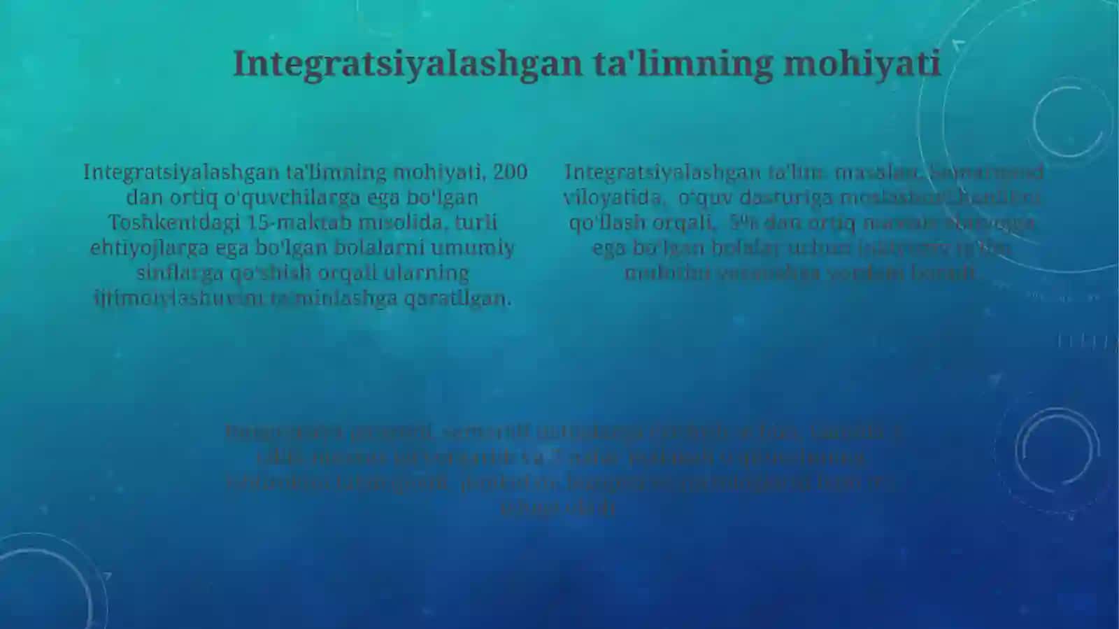 Inklyuziv va integratsiyalashgan ta'limning bir-biridan farqi 4