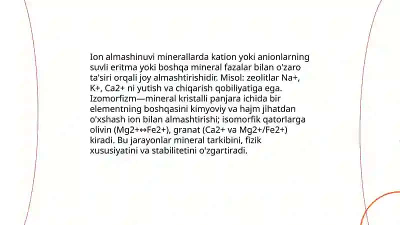 Minerallarning kimyoviy xarakteristikasi 4