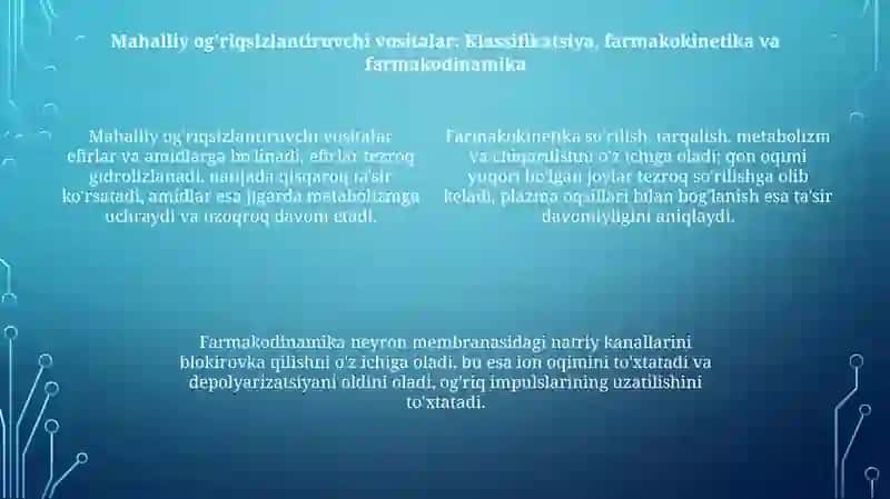 Mahalliyanesteziya va uning turlari 4