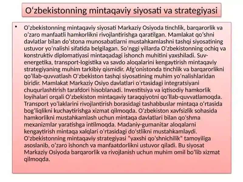 Markaziy Osiyoda tinchlik va barqarorlik 4