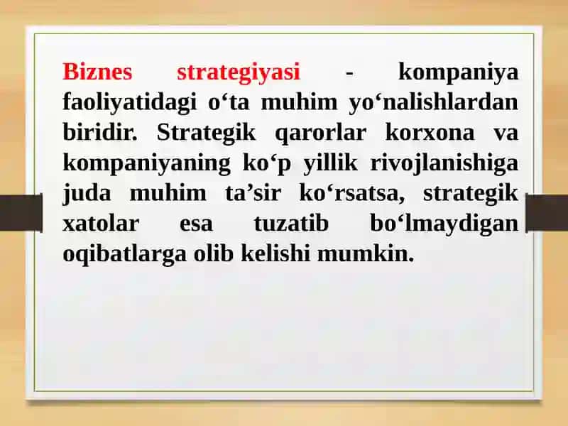 Biznes strategiyasi 4