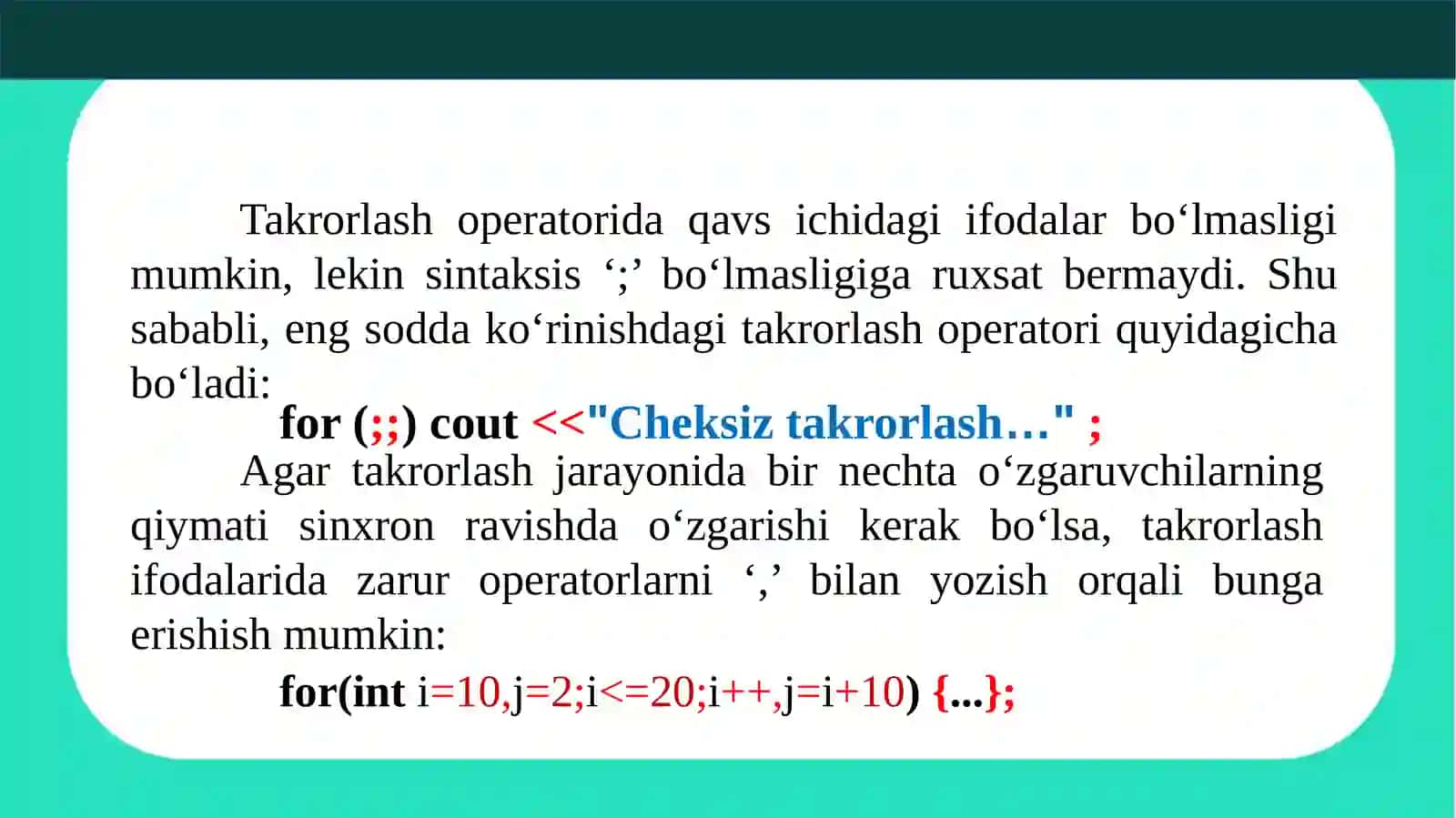 Parametrli sikl operatori 4