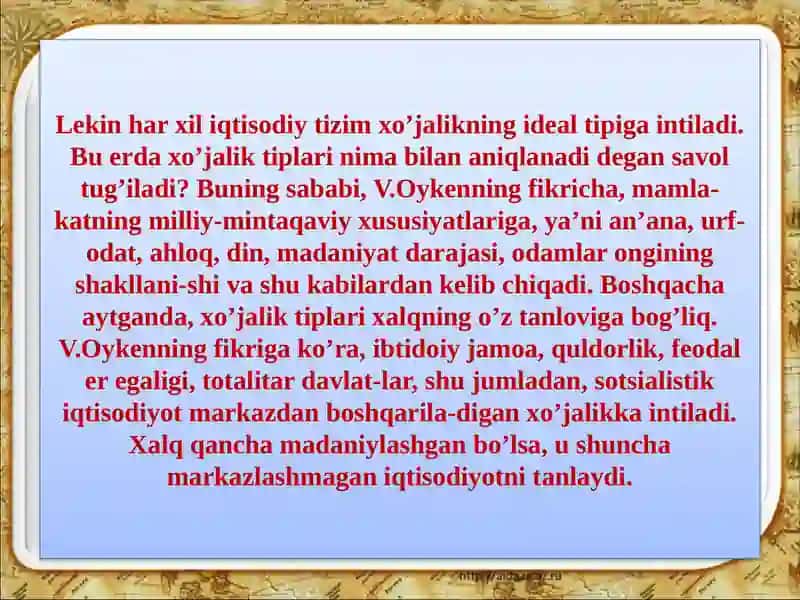 Milliy iqtisodiyot asoslari 4