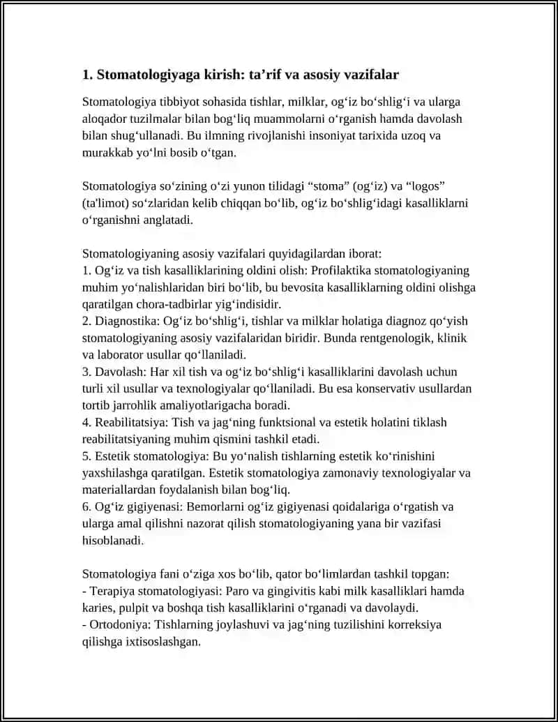 STOMATOLOGIYAGA KIRISH 4