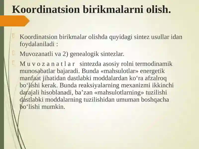 Kompleks birikmalar 4