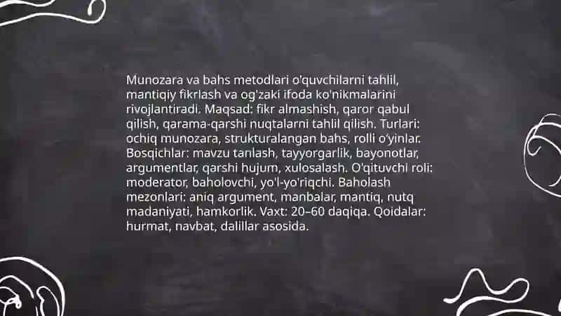 Ta'lim metodlari va vositalari 4