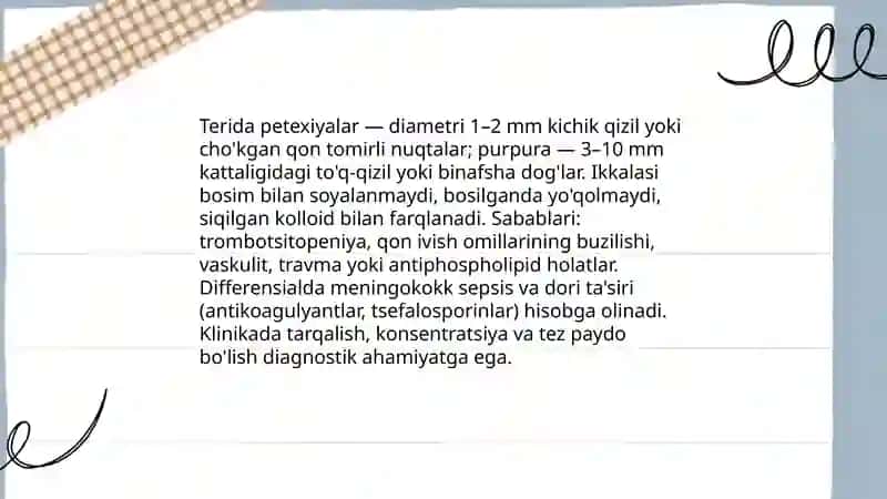 Gemorrganik diatezlarning koʻrinishi 4