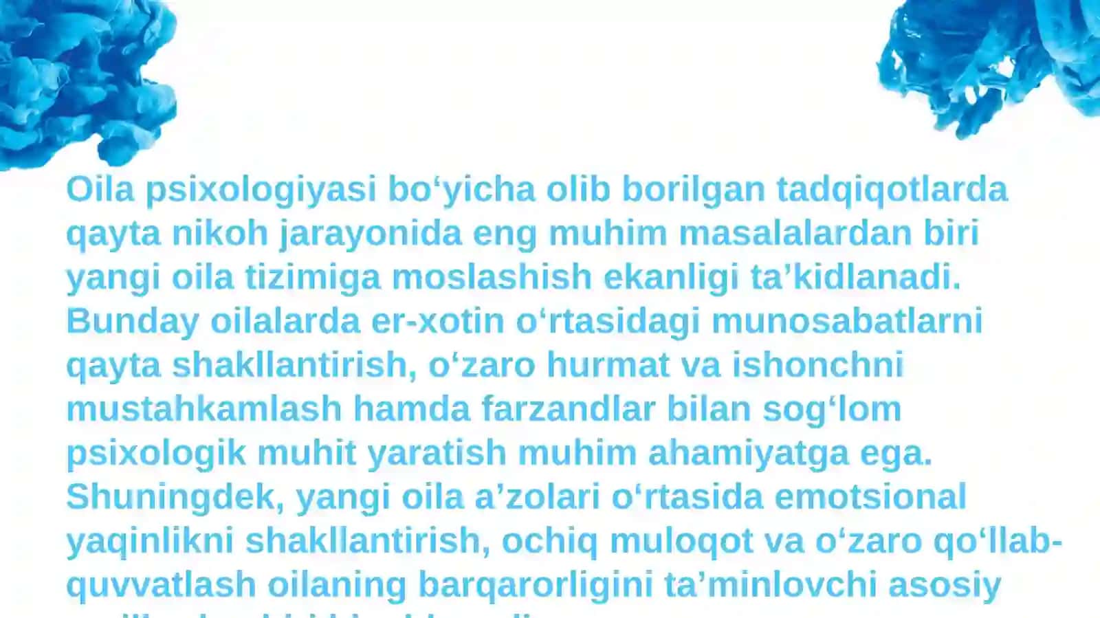 Qayta nikoh va unda shaxslararo munosabatlar 4