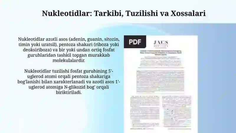 Nukleozidlar va Nukleotidlar 4