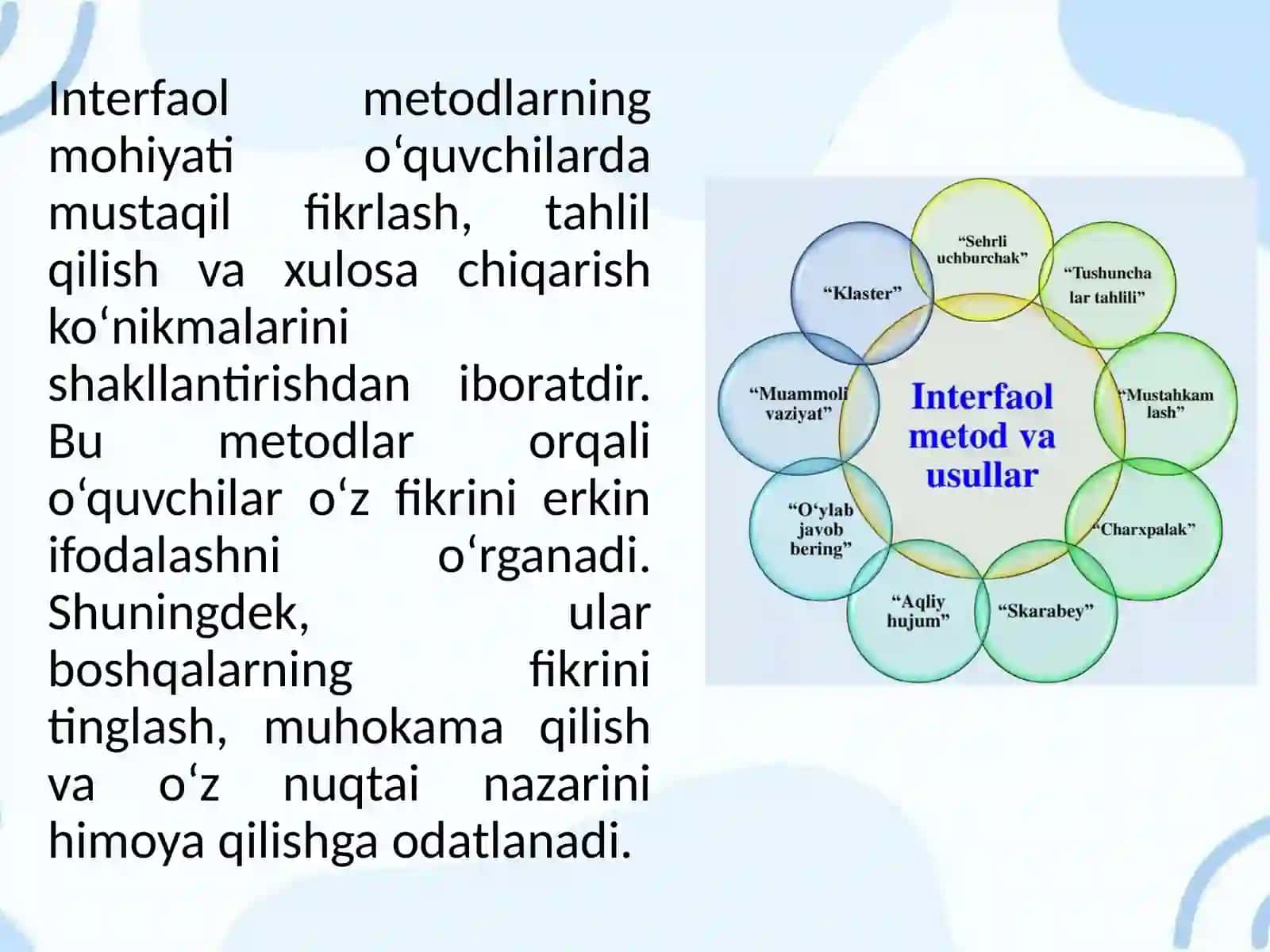 ONA TILI DARSLARIDA INTERFAOL METODLARDAN FOYDALANISH 4
