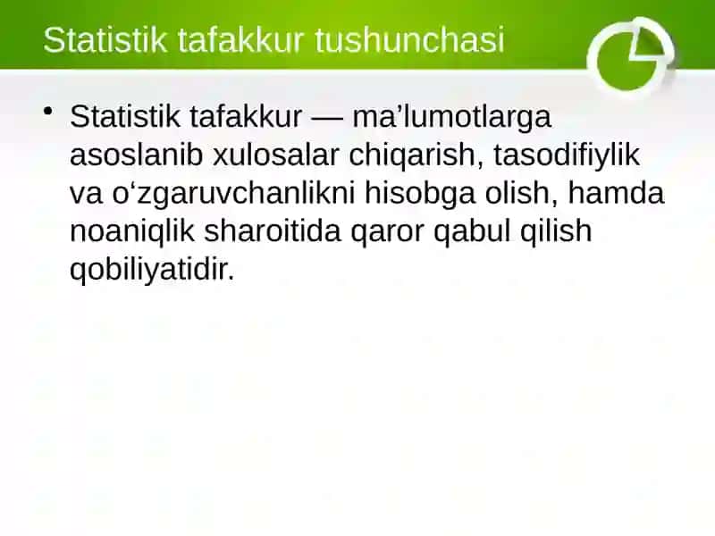 Statistik tafakkur 4