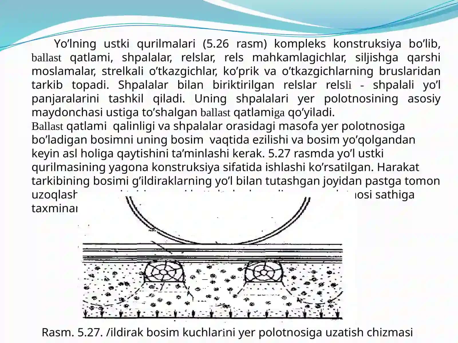 Temir yo'lning ust kituzilishi 4