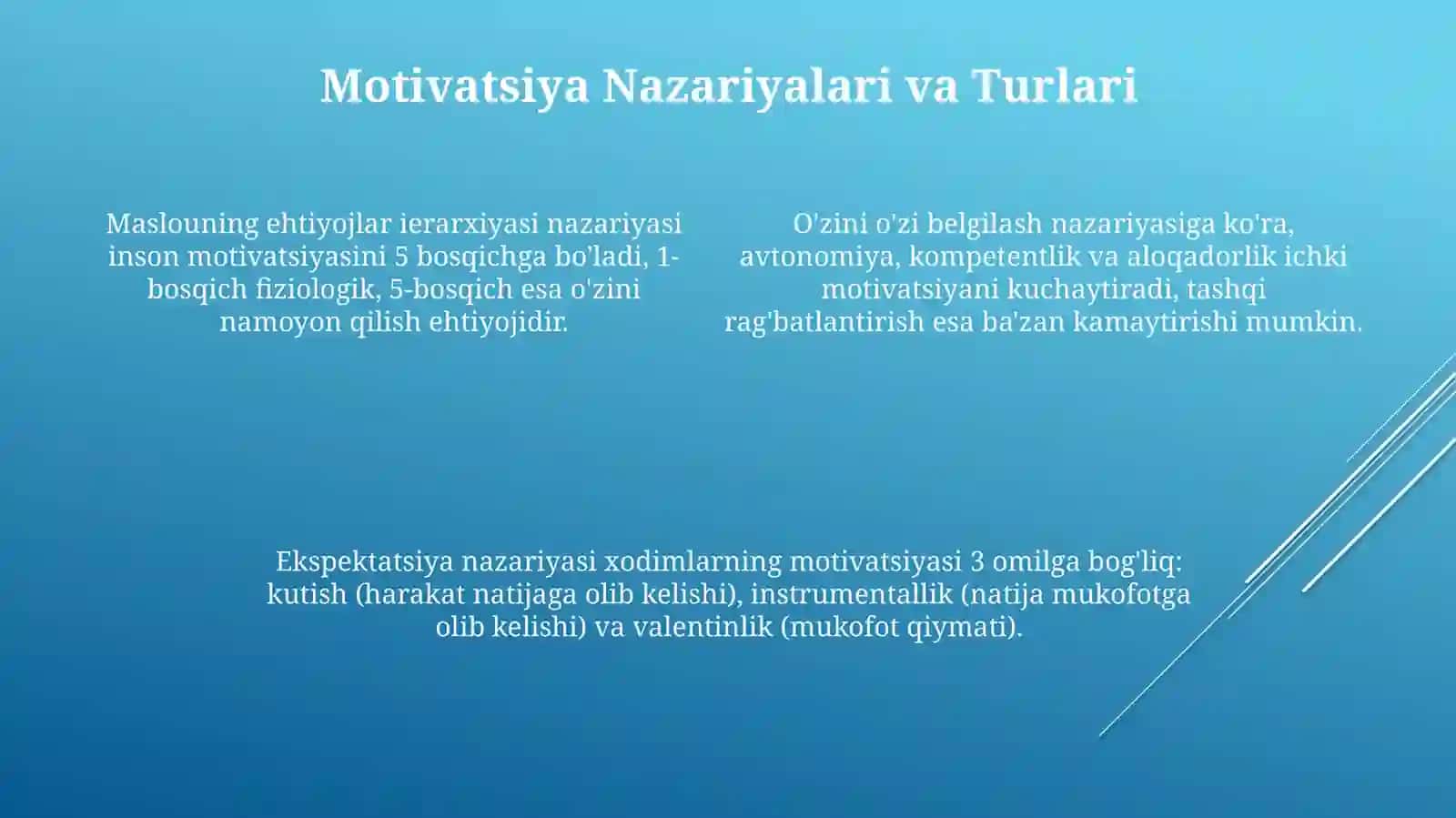 Mativ va Mativatsiya 4