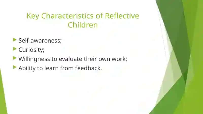 The development of a reflective approach and creative thinking in children 4