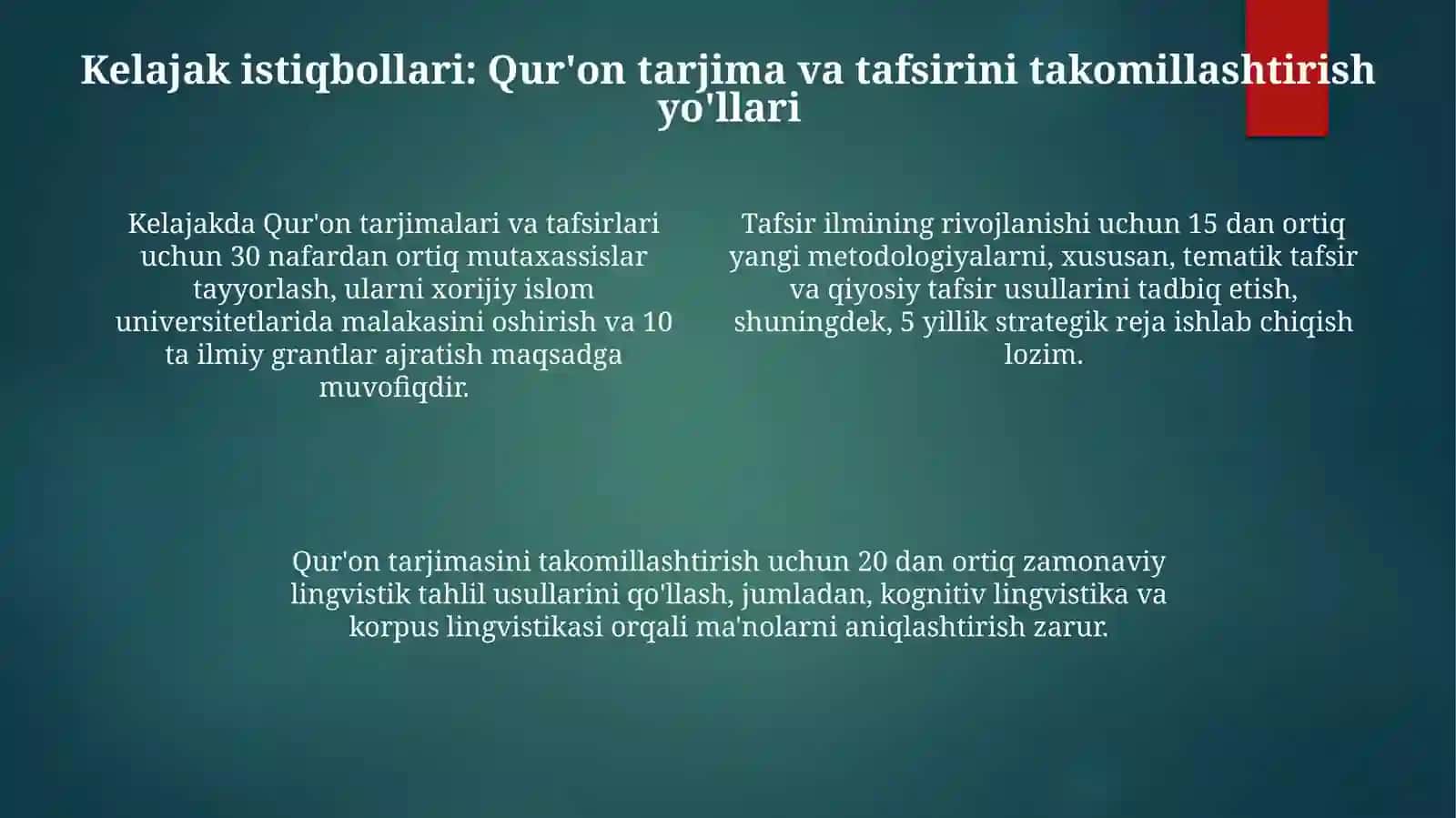 Mustaqillik Yillarida Qur'onning O'zbek Tiliga Tarjimalari 4