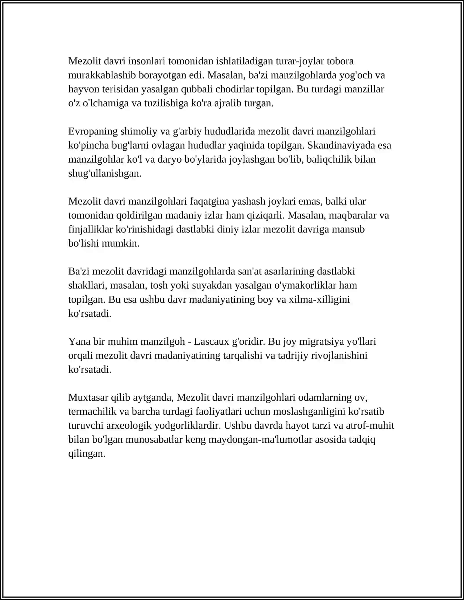 MEZOLIT VA NEOLIT DAVRI MANZILGOHLARI 4
