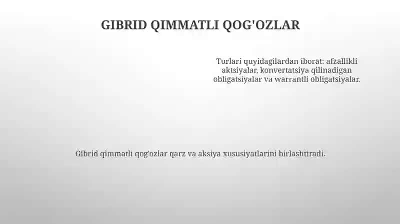 Qarz qimmatli qog'ozlari 4