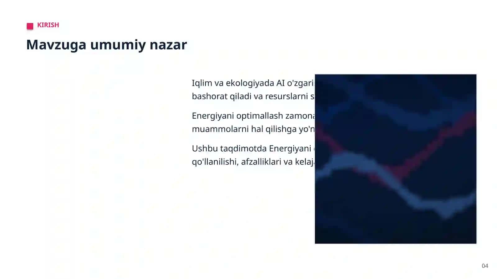 Iqlim va ekologiyada AI 4