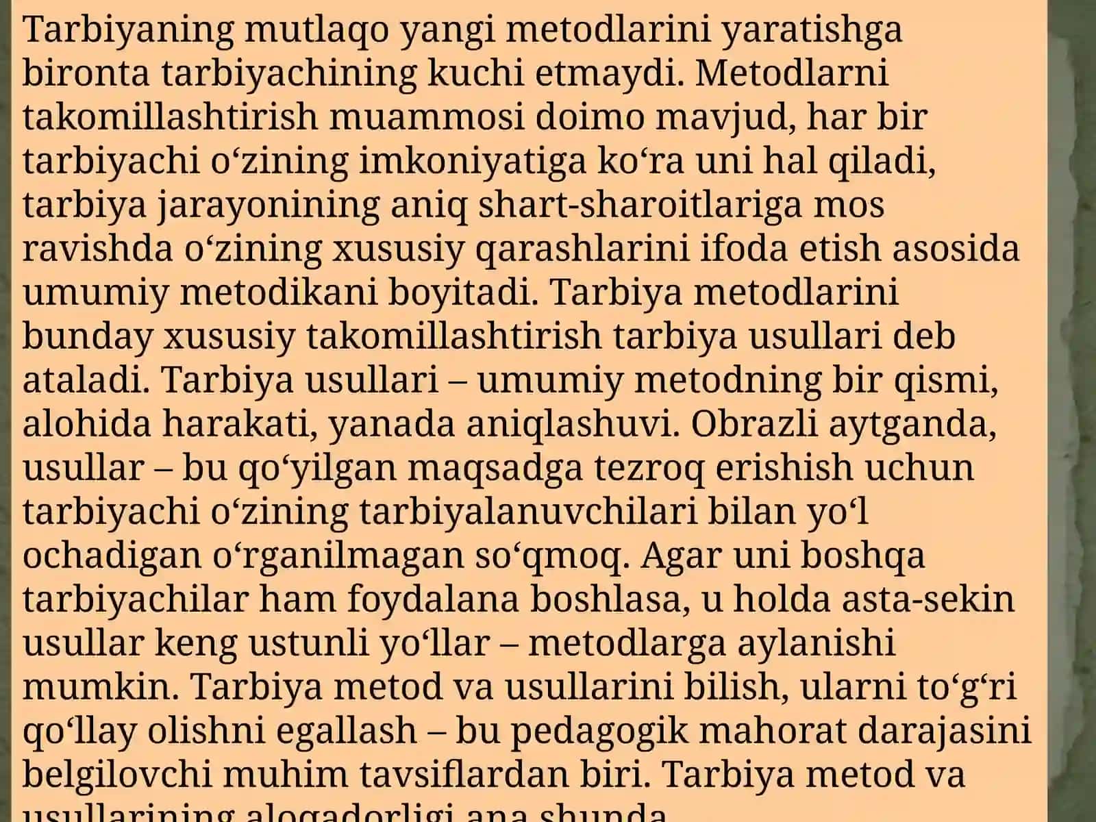 Tarbiya metodlari haqida tushuncha 4