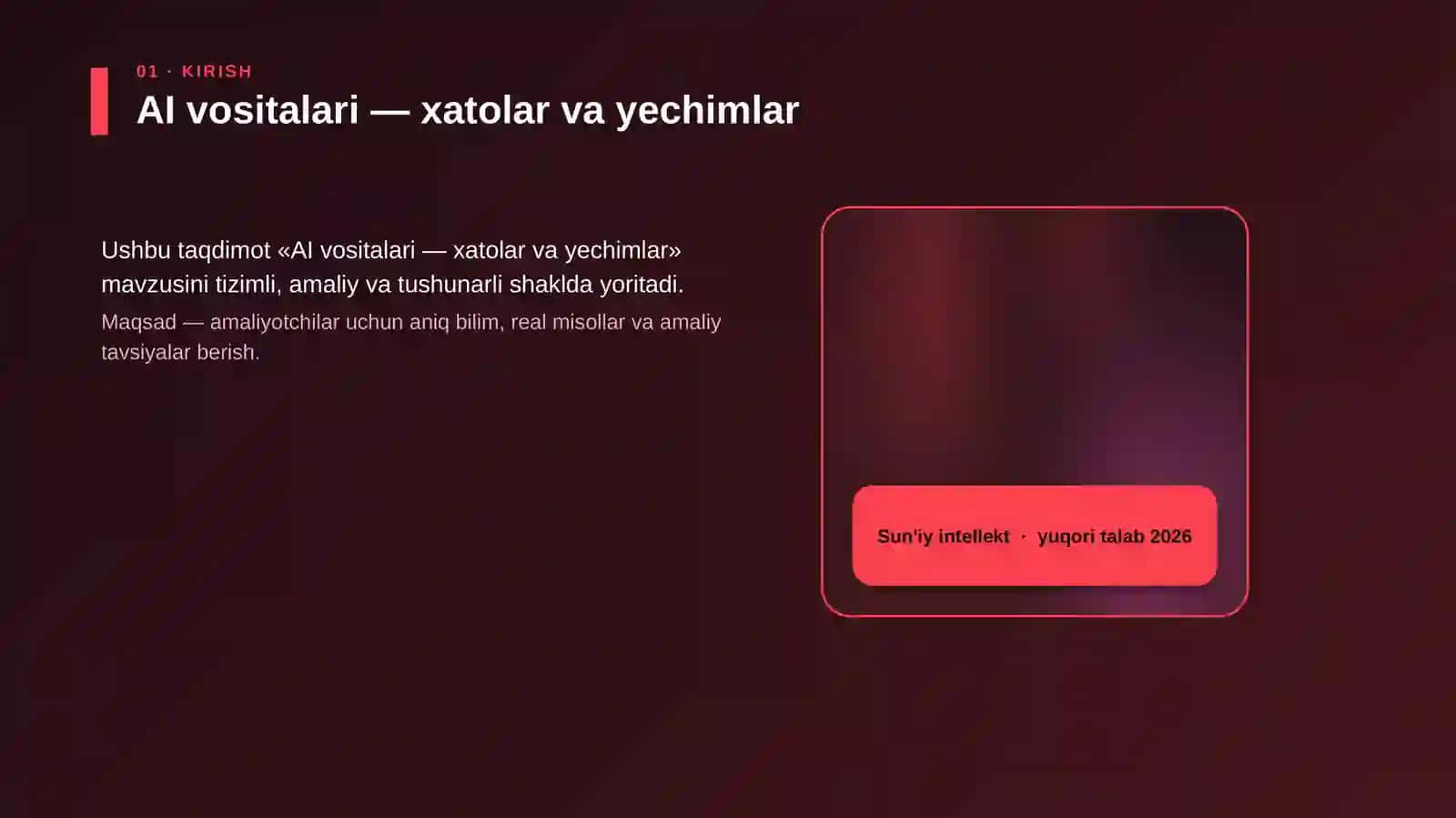 AI vositalari — xatolar va yechimlar 4
