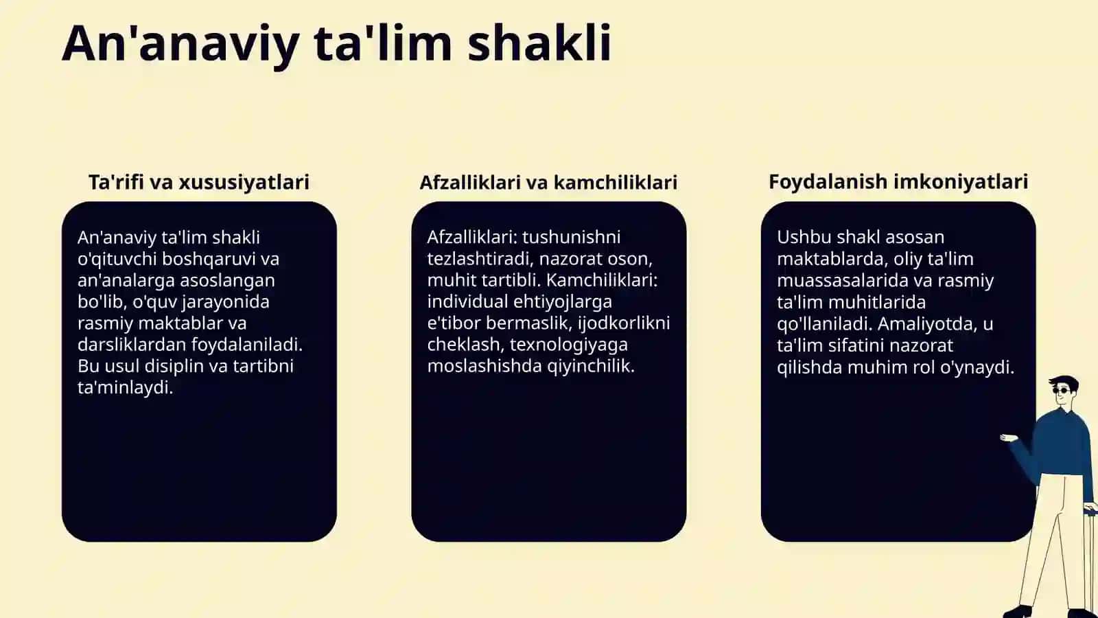 Oliy ta'limda ta'lim shakllari 4