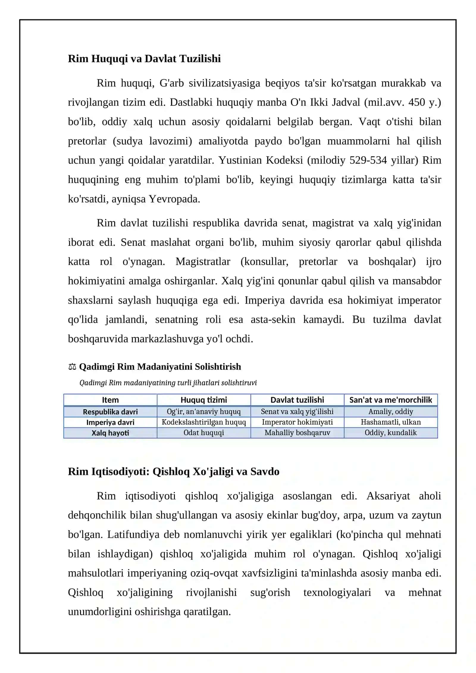 Qadimgi Rim Madaniyati 4