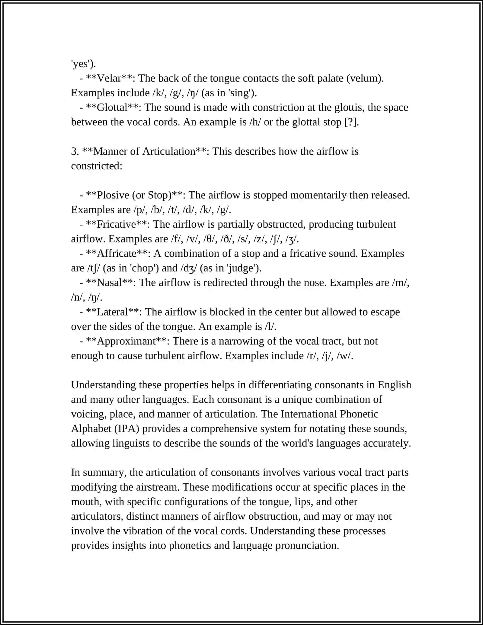 LIST OF CONSONANTS 4
