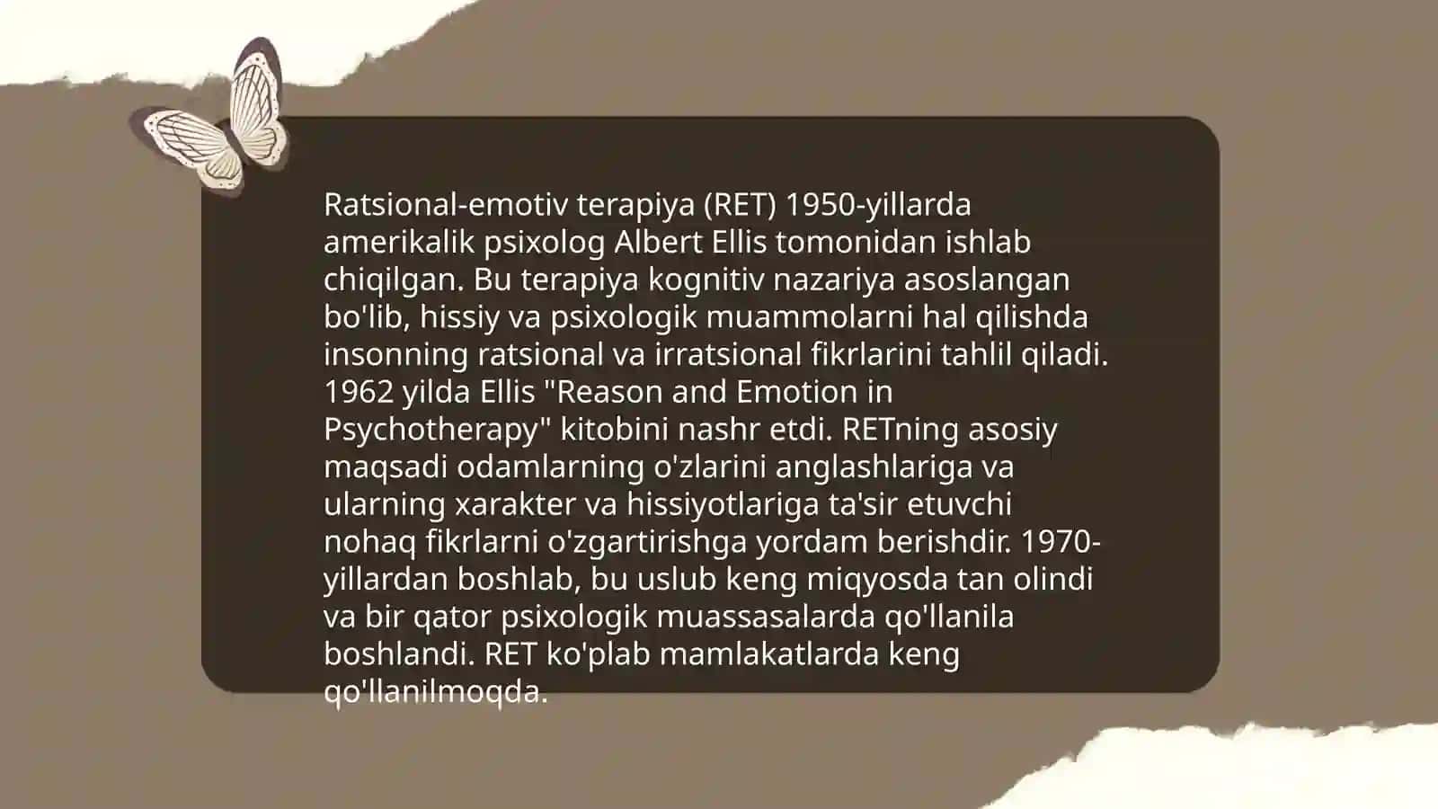Albert Ellisning xulq ratsional-emotiv terapiyasi 4