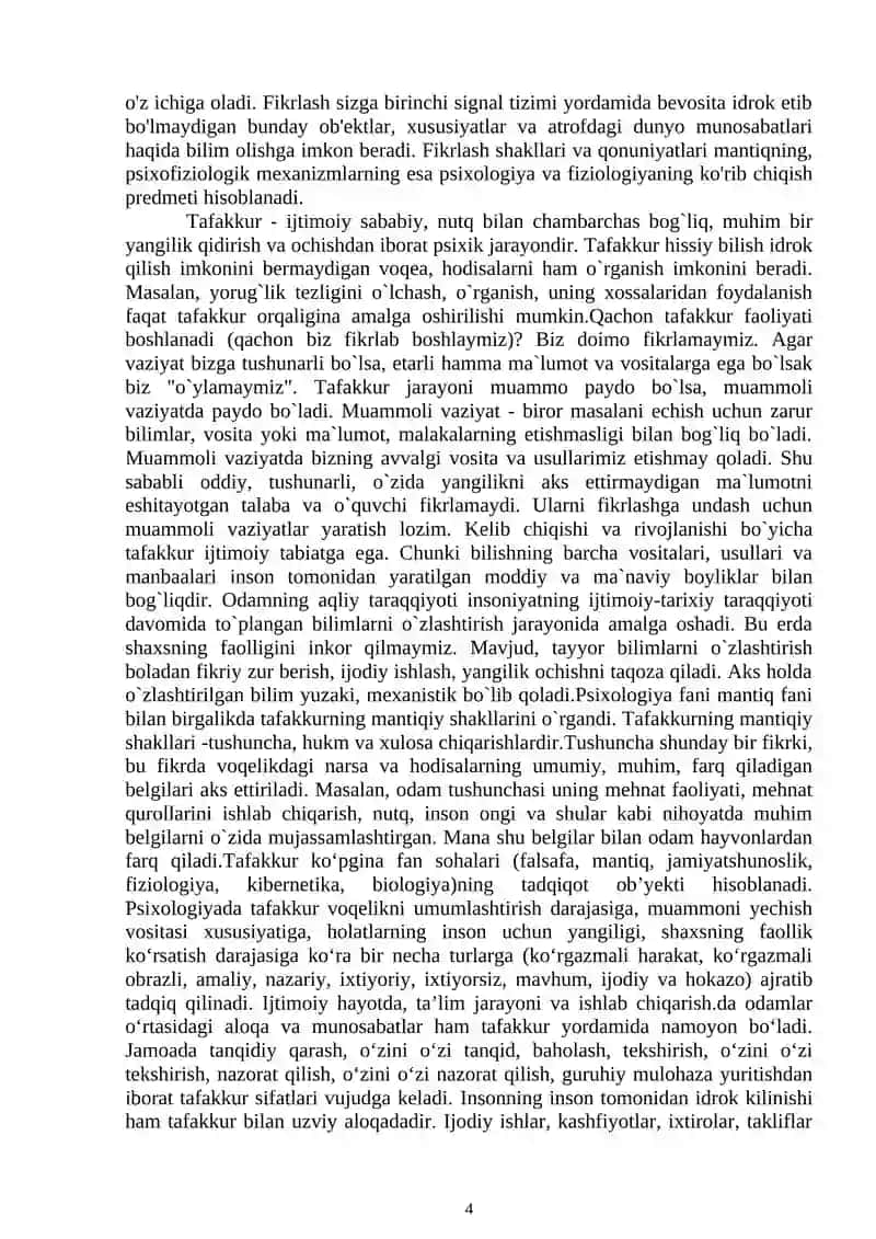 Tafakkur tushunchasi 4