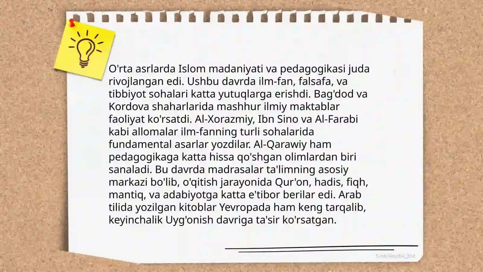 Jahon pedagogika fanining rivojlanish tarixi 4