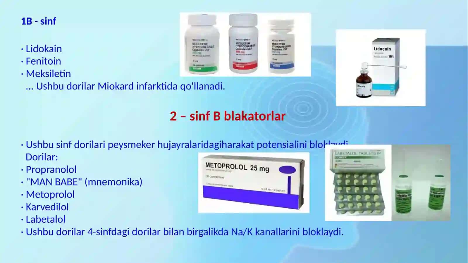Antiaritmik dorilar 4