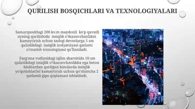 Issiqlik o'tkazgichlarni binoda joylashtirish 4