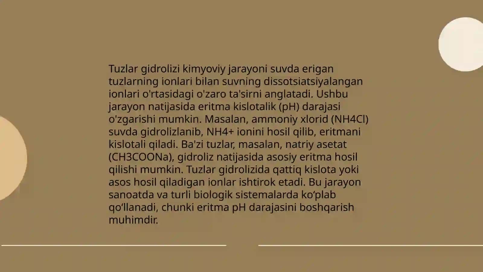 Tuzlar gidrolizi 4