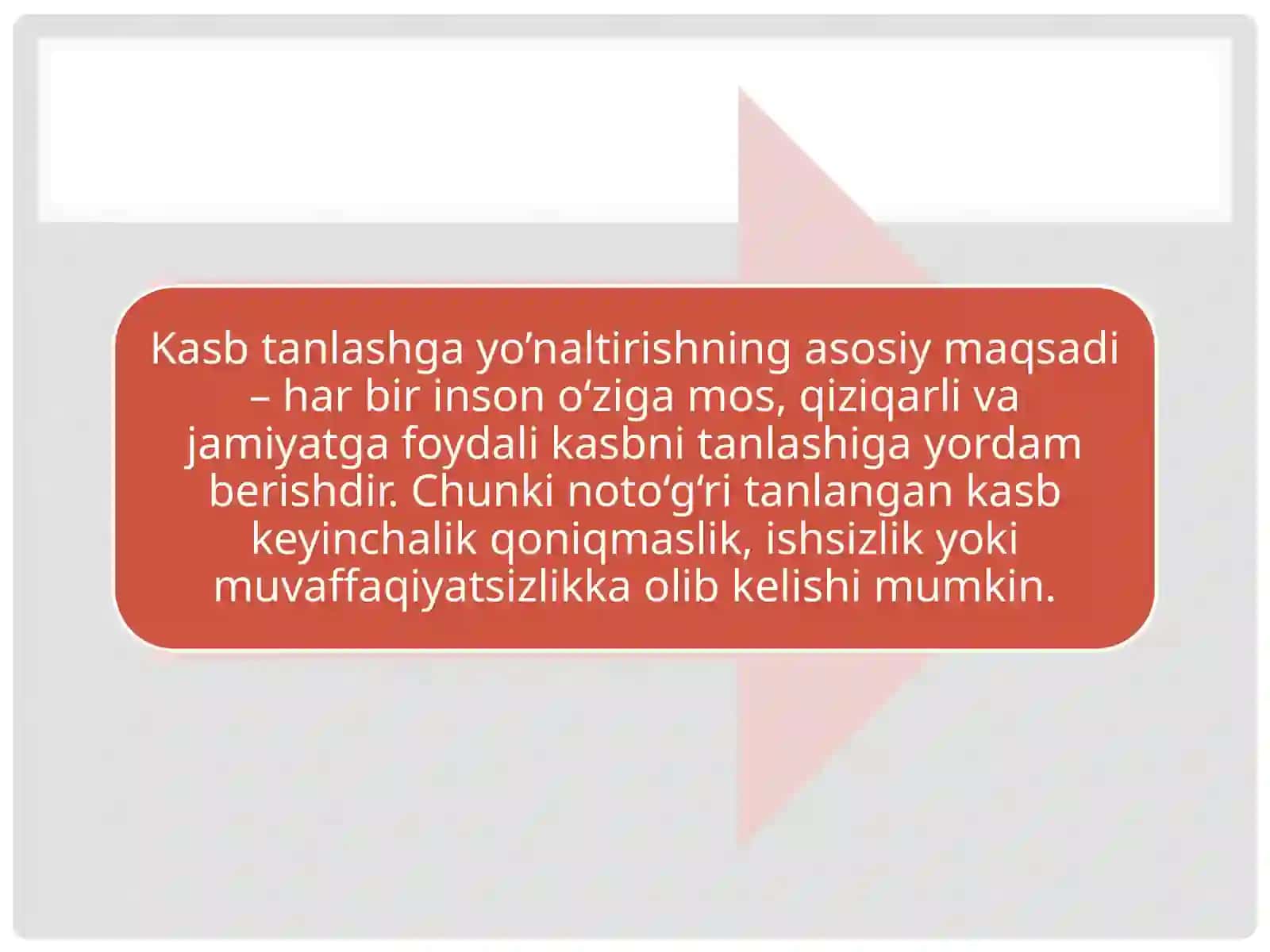Kasb tanlashga yo’naltirish va kasb tanlash 4