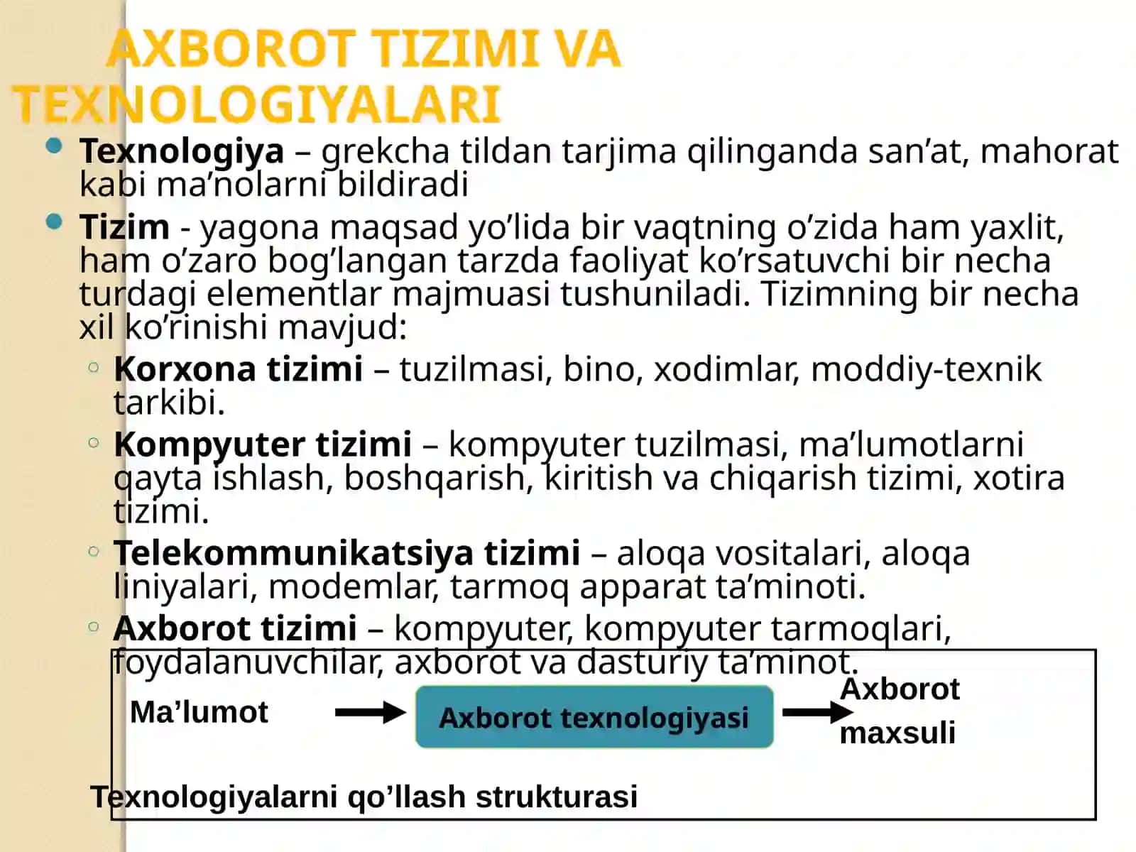 Axborot texnologiyalari haqida o’z fikrini bayonetish 4