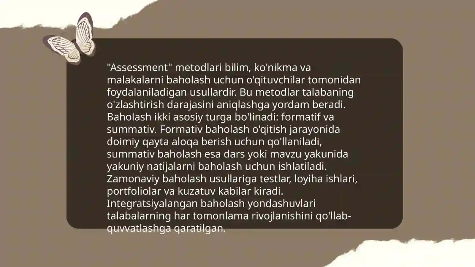 O'quv vaziyatlarini tahlil qilish 4