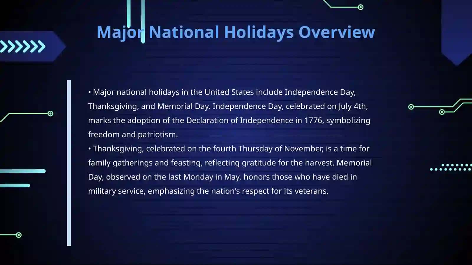 Amerikan holidays 4