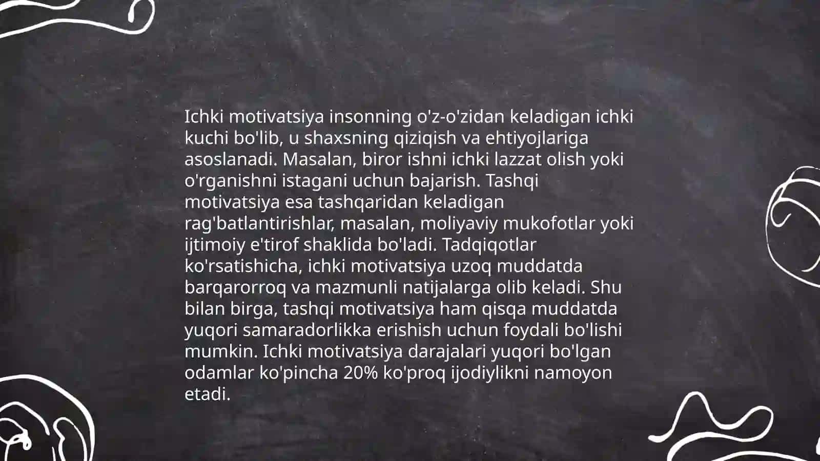 Faoliyat va motivatsiya 4