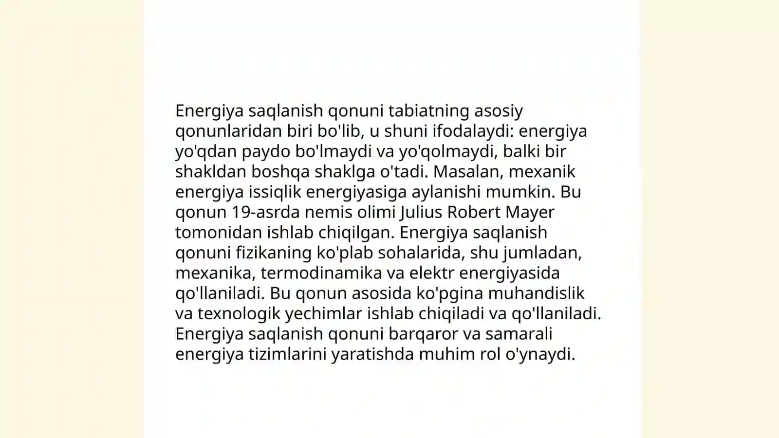 Modda va energiya almashuvi 4
