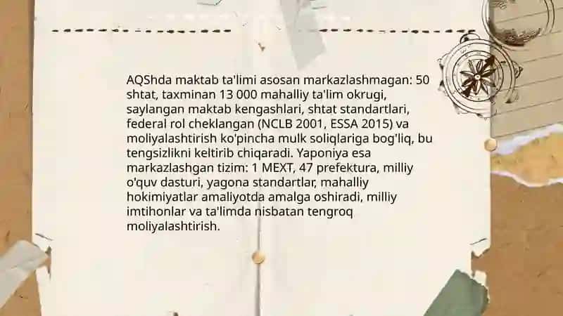 Aqsh va Yaponiya talim siyosati 4