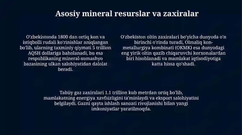 O'zbekistonning foydali qazilmalari 4