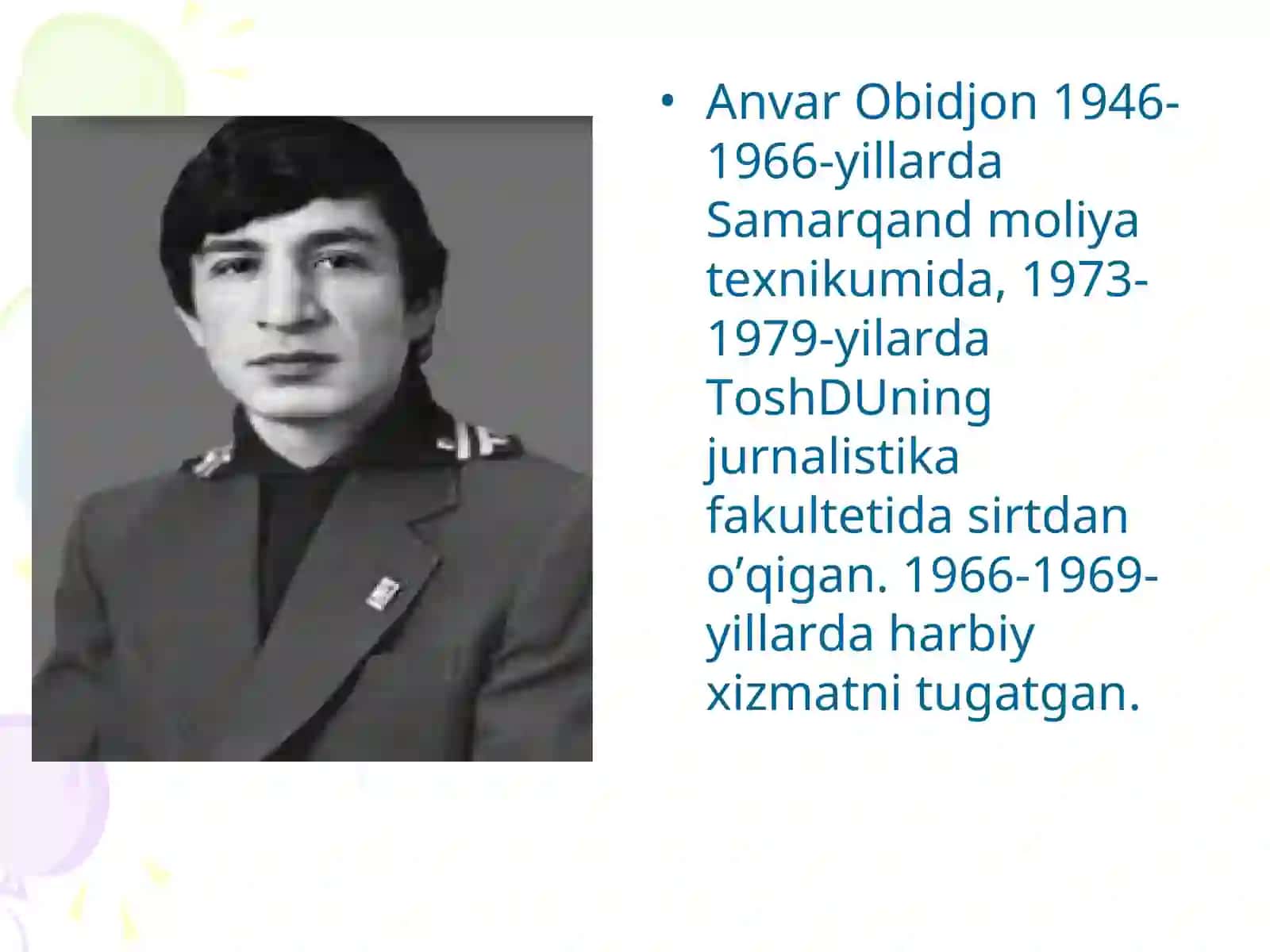 ANVAR ODIDJON- BOLALAR SHOIRI, ADIBI VA DARAMMATURGI 4